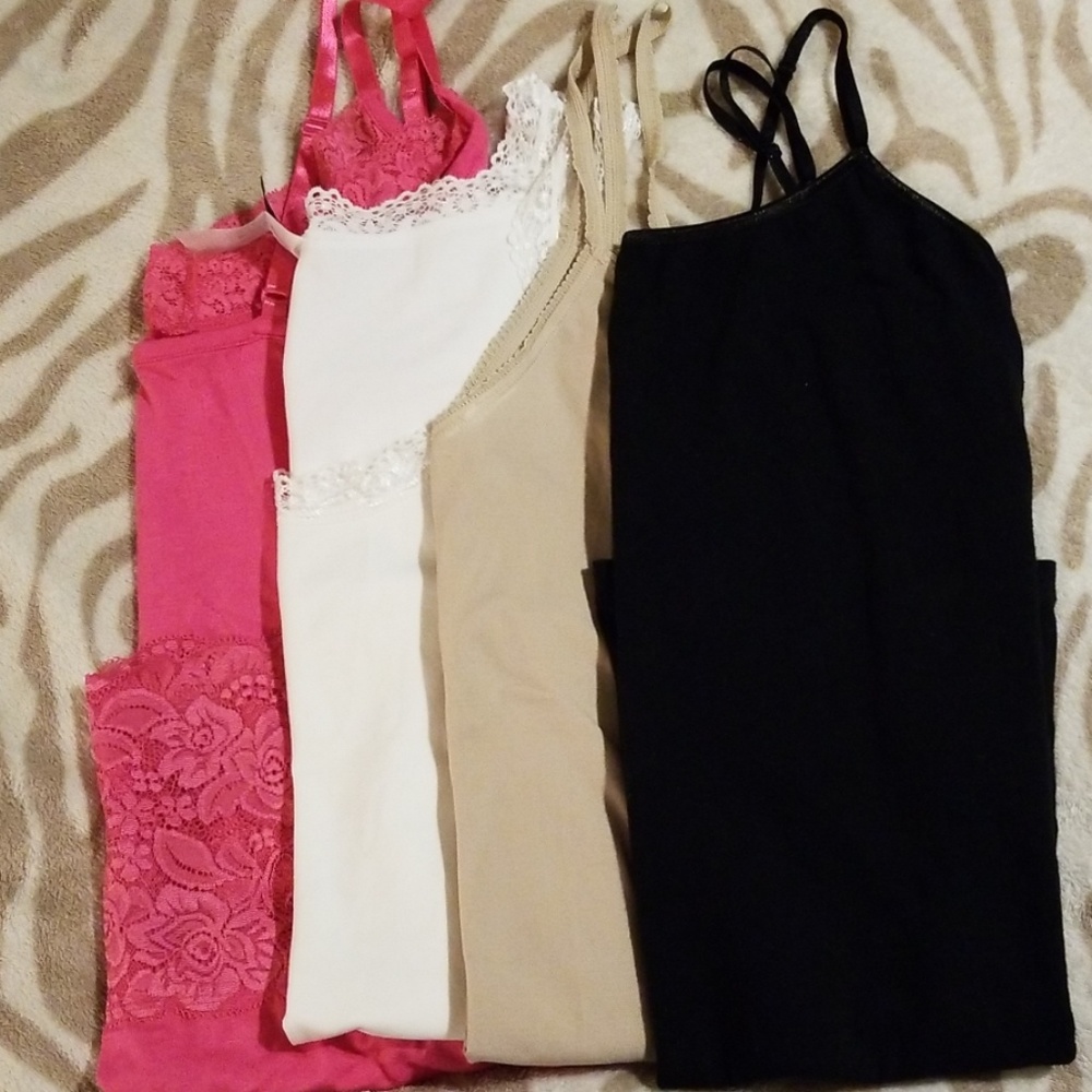 4 stretch cami shirts szXXL.  $10 a cami!